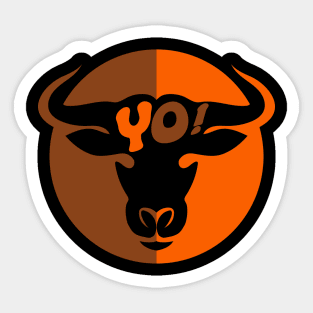 Head of a Bull Sticker